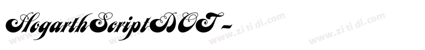HogarthScriptDOT 字体转换